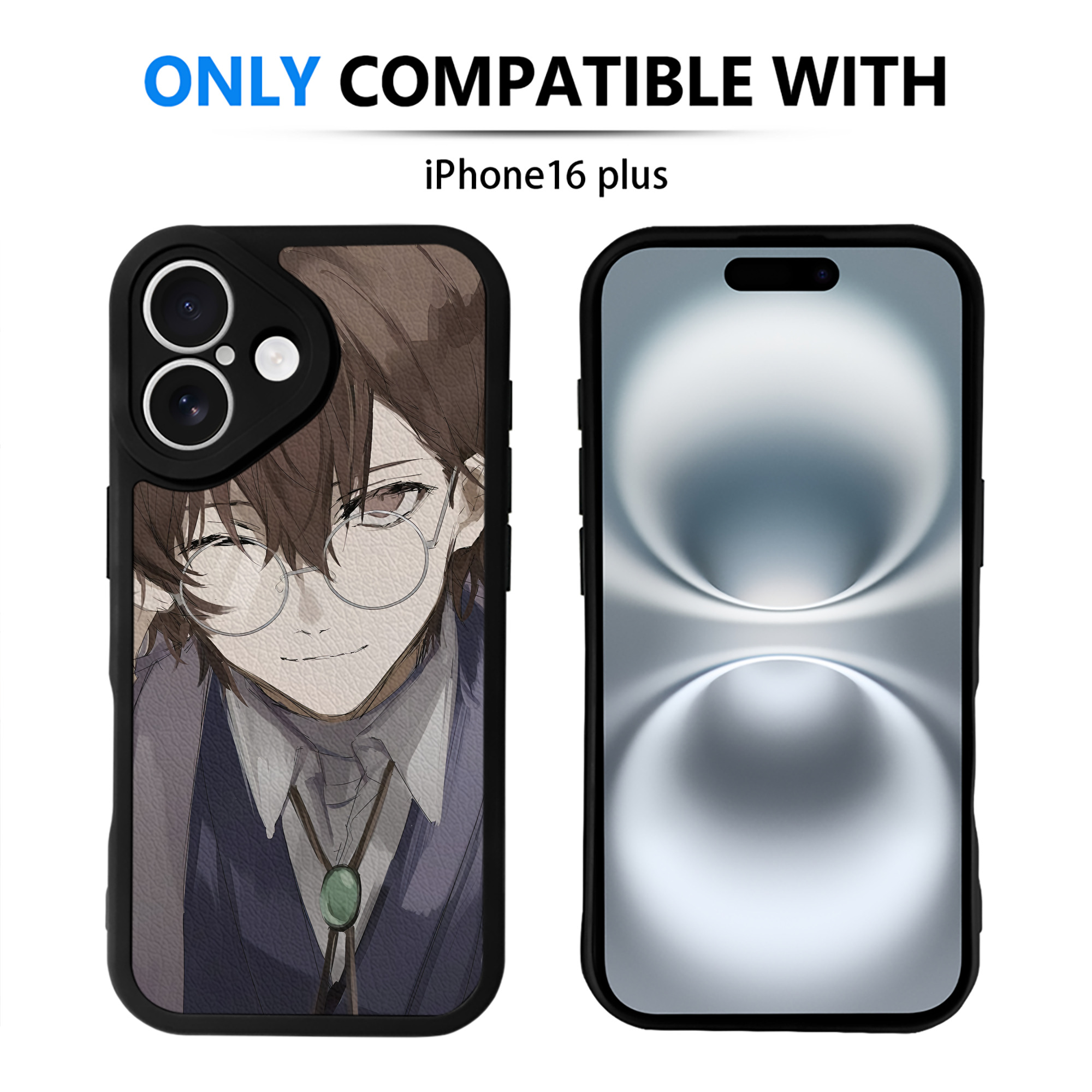 （画像用） 文豪ストレイドッグス Bungo Stray Dogs 【iPhone 16シリーズ対応】シリコンスマホケース（レザー調） 材質：シリコン